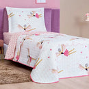 Colcha Cobre Leito Solteiro Infantil Tecido Dupla Face Estampado