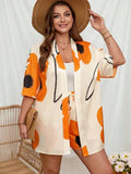 Conjunto de Quimono e Shorts Plus Size - Louise